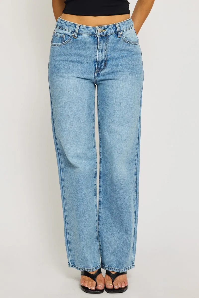 Denim Baggy Jeans Mid Rise sold by Ally Fashion product image thumbnail 2