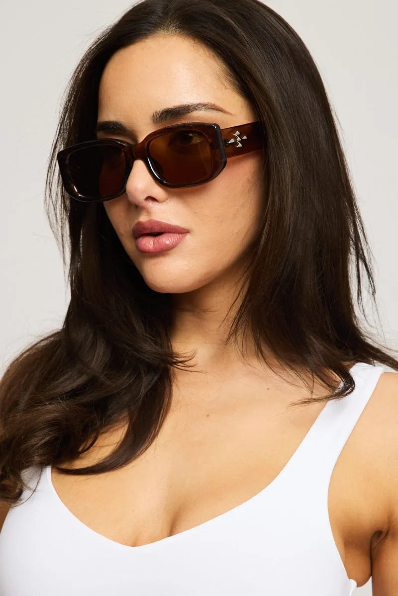 Brown Fashion Sunglasses sold by Ally Fashion product image thumbnail 2