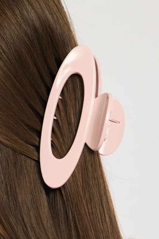 Pink Oval Hair Claw Clip sold by Ally Fashion