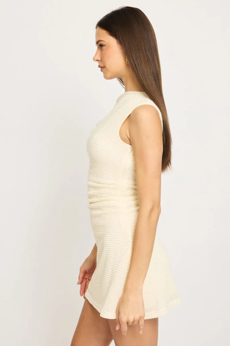 White Off Shoulder Dress Mini sold by Ally Fashion product image thumbnail 3