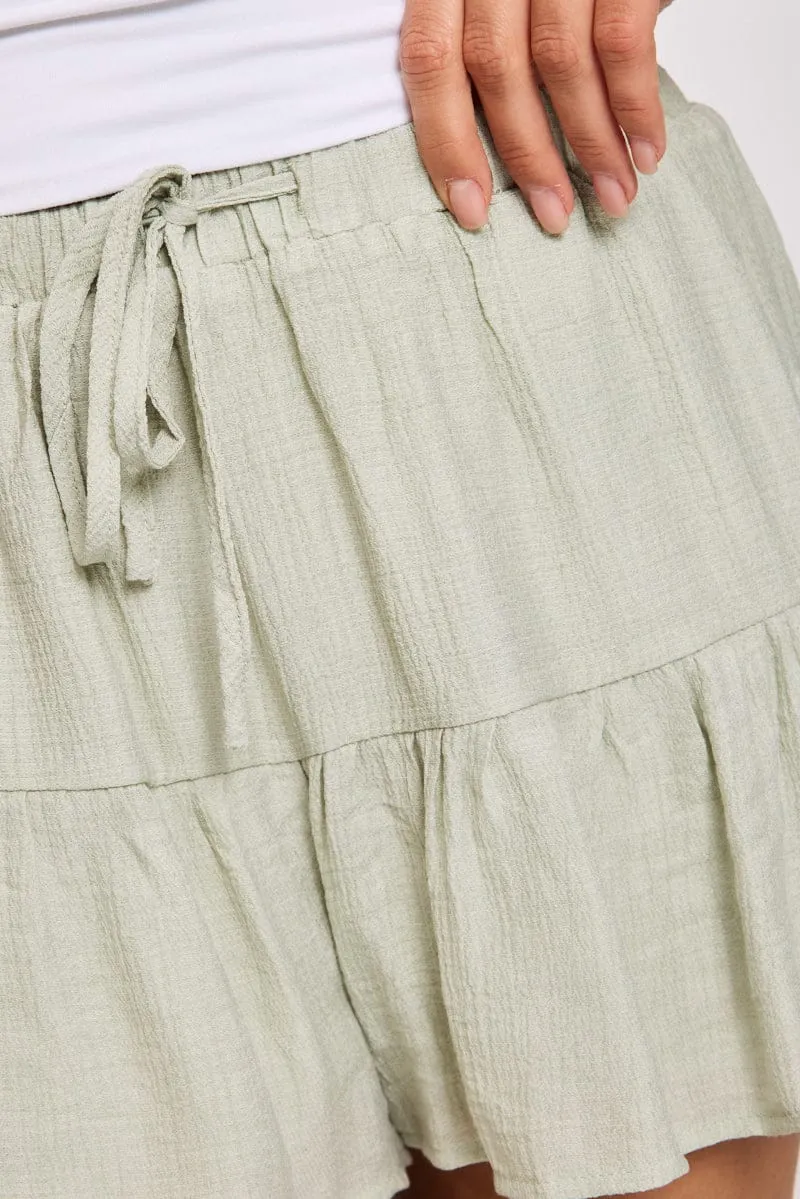 Green Shorts Frill Hem Skort sold by Ally Fashion product image thumbnail 5