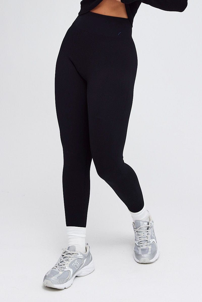 Black Leggings Seamless Activewear sold by Ally Fashion product image thumbnail 2
