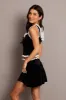 Black Skater Skirt Mini Velvet sold by Ally Fashion