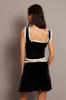 Black Skater Skirt Mini Velvet sold by Ally Fashion