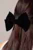 Black Velvet Bow Hair Clip sold by Ally Fashion