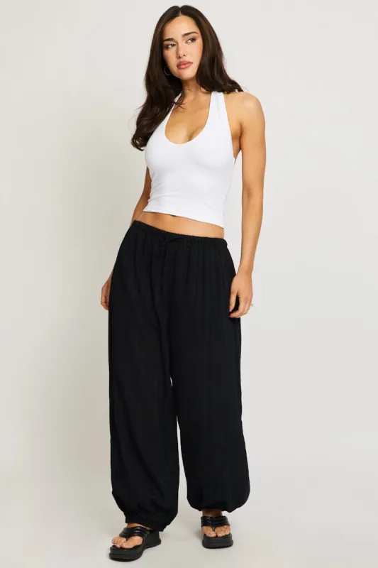 Black Baggy Sarouel Pants sold by Ally Fashion