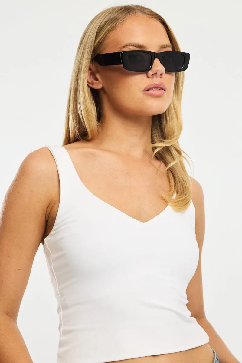 Black Square Sunglasses sold by Ally Fashion product image thumbnail 2