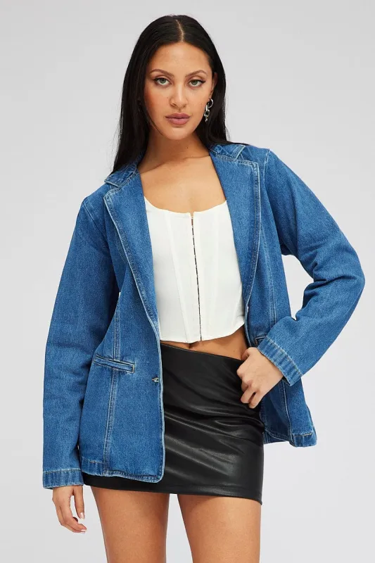 Denim Jacket Long Sleeve sold by Ally Fashion