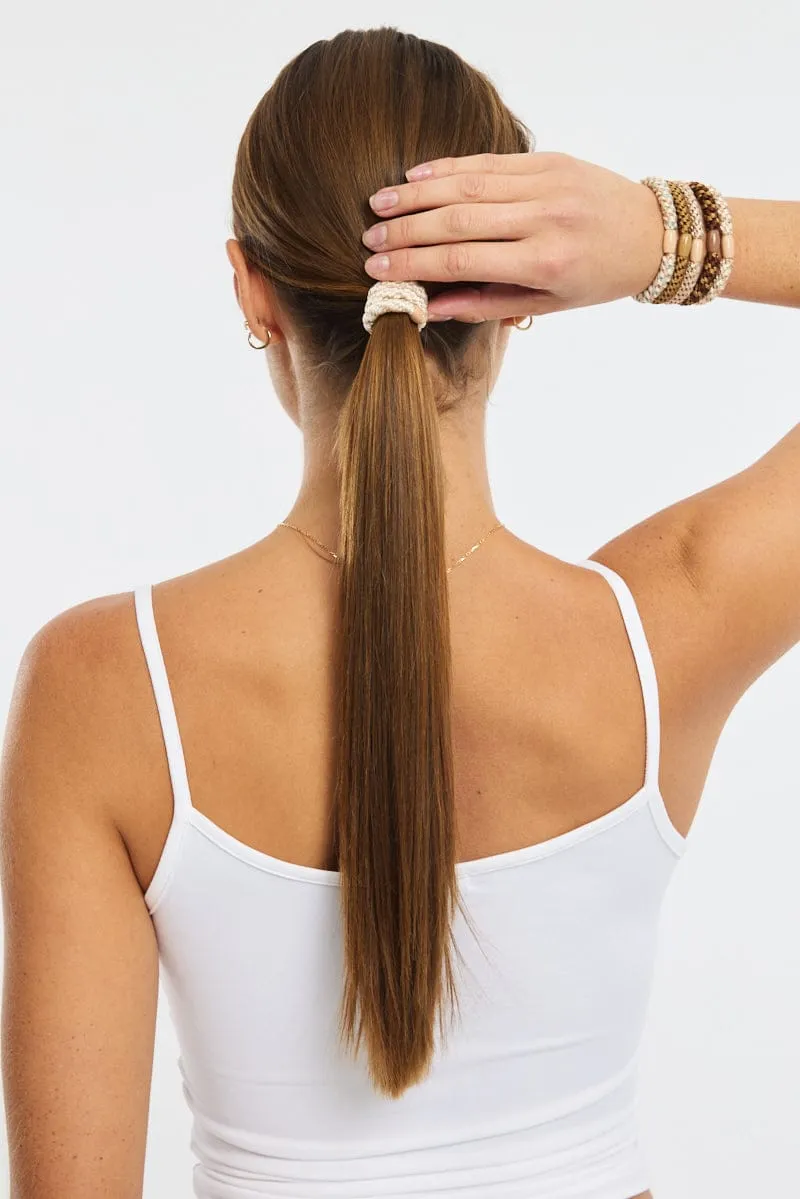 Multi 6 Pack Hair Tie sold by Ally Fashion product image thumbnail 2