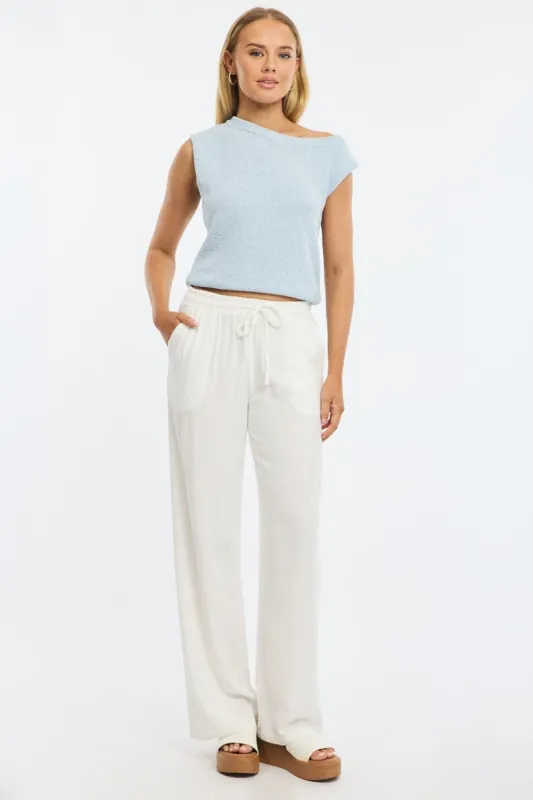 White Stripe Wide Leg Pants sold by Ally Fashion