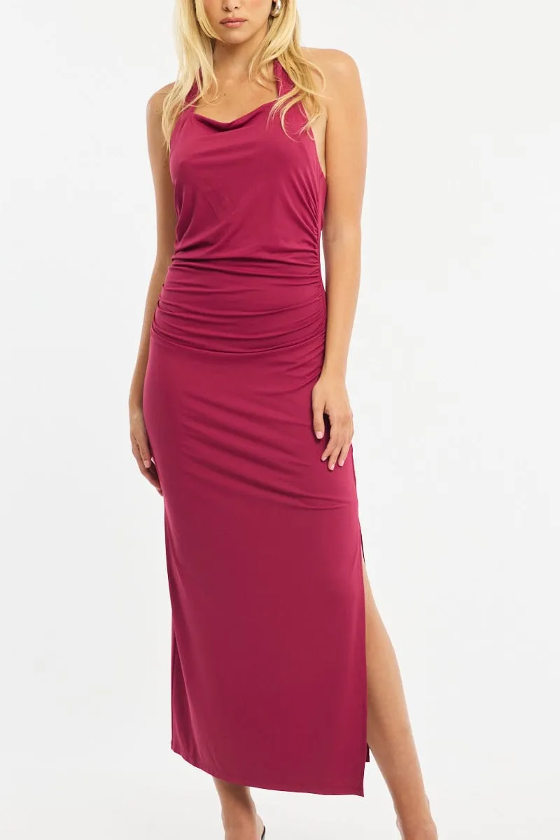 Red Bodycon Dress Halter Neck sold by Ally Fashion product image thumbnail 5