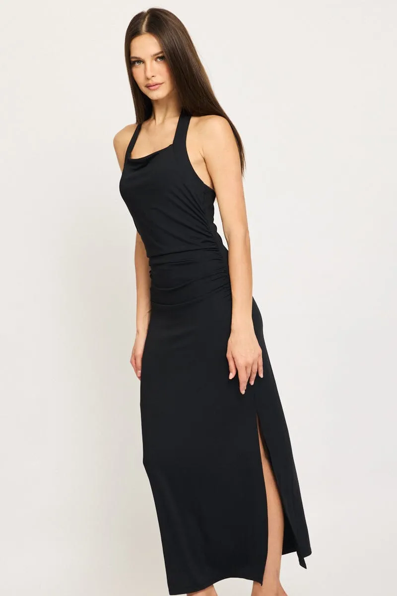 Black Bodycon Dress Halter Neck sold by Ally Fashion product image thumbnail 2