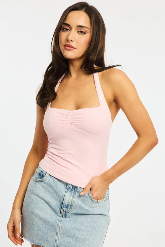 Pink Halter Top sold by Ally Fashion