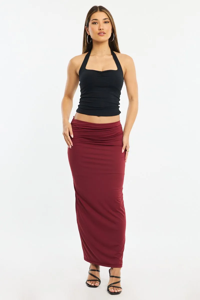 Black Halter Top sold by Ally Fashion product image thumbnail 2