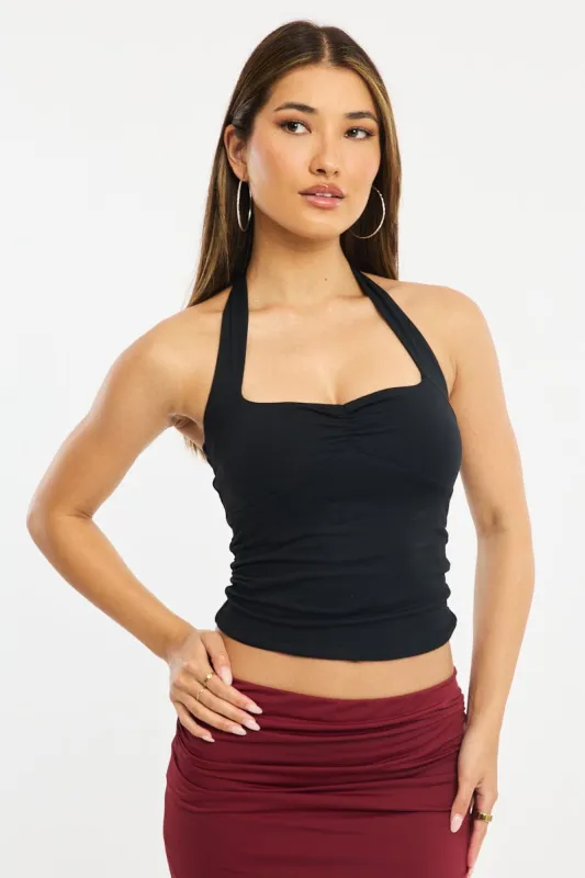Black Halter Top made by Ally Fashion