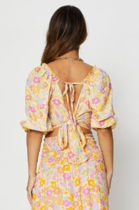 Print Crop Top Short Sleeve sold by Ally Fashion