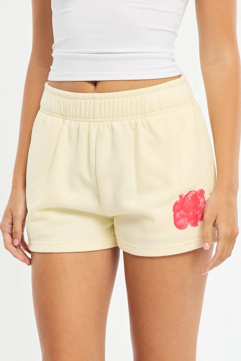 Yellow Track Short Elasticated Waist sold by Ally Fashion product image thumbnail 2