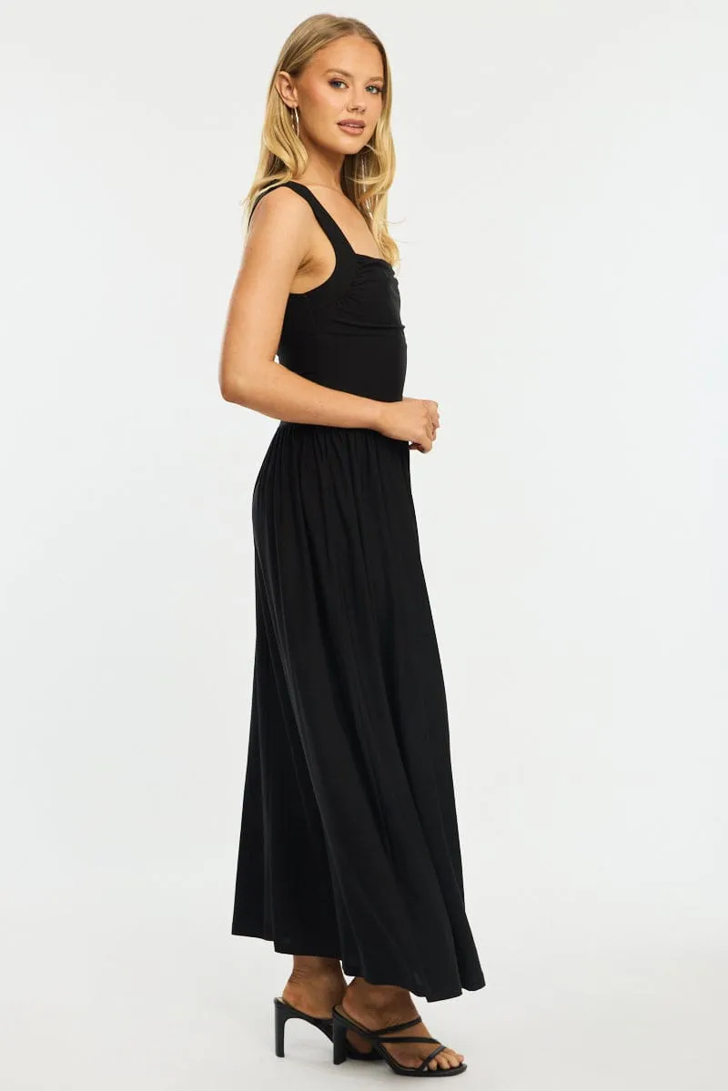 Black Maxi Dress Square Neck sold by Ally Fashion product image thumbnail 3