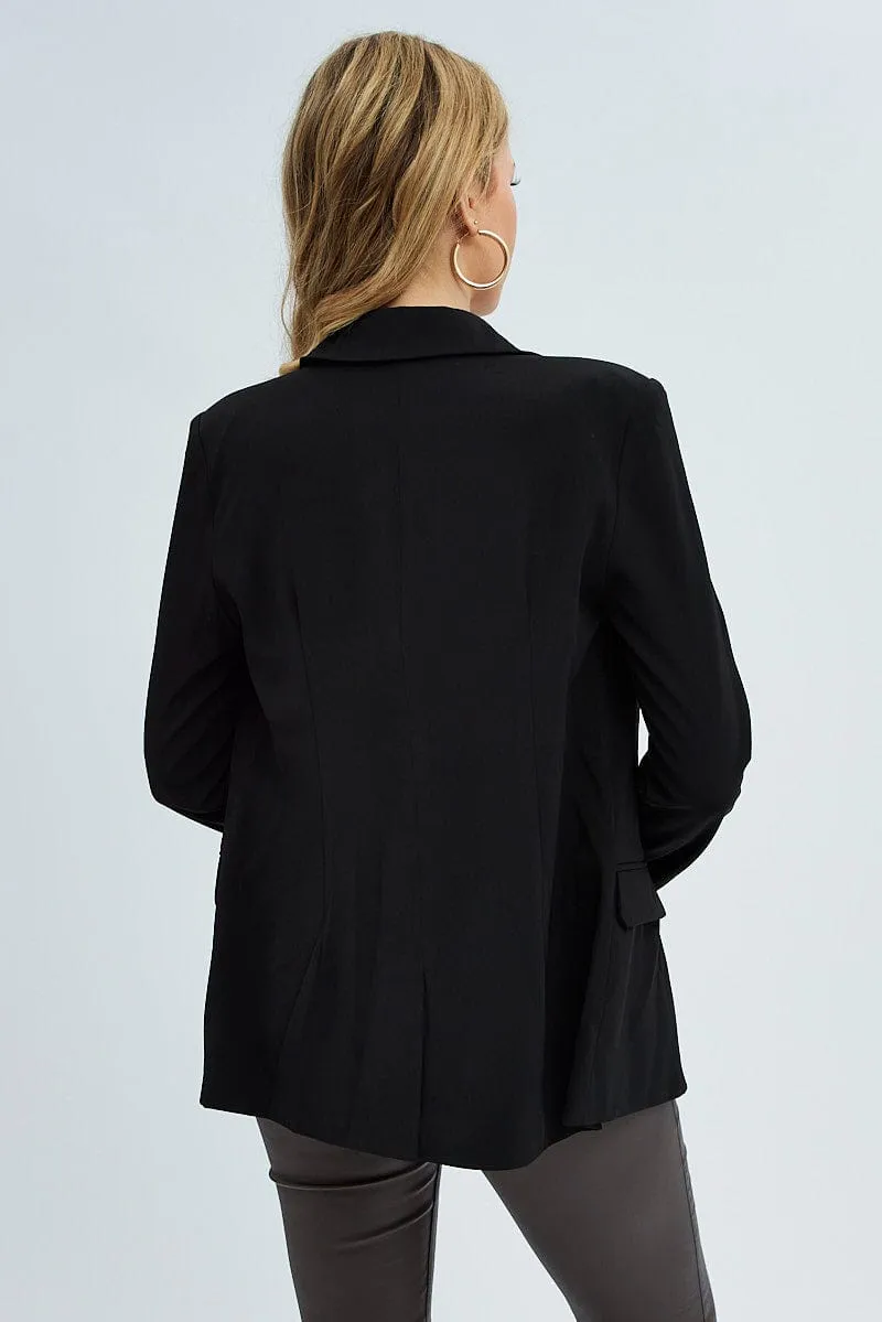 Black Smart Blazer sold by Ally Fashion product image thumbnail 5