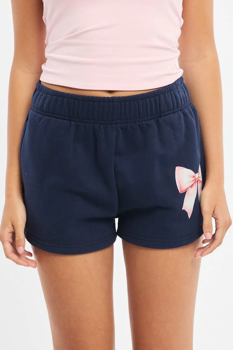 Blue Track Short Elasticated Waist sold by Ally Fashion product image thumbnail 2