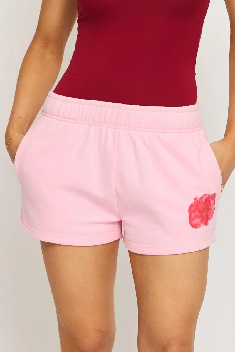 Pink Track Short Elasticated Waist sold by Ally Fashion product image thumbnail 2