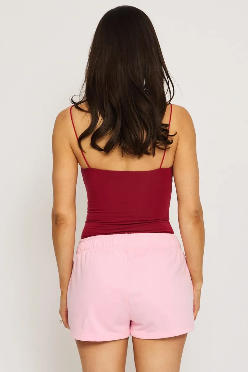 Pink Track Short Elasticated Waist sold by Ally Fashion product image thumbnail 5