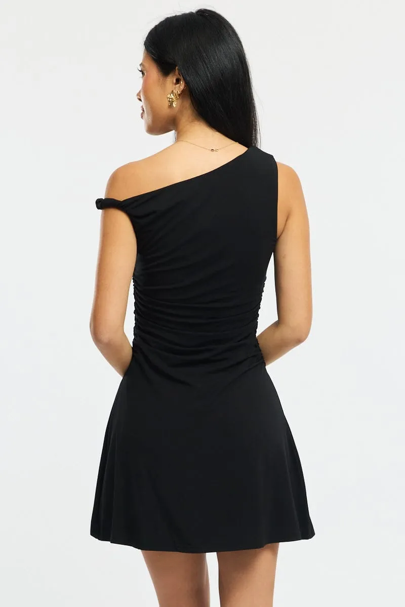 Black Mini Dress Off Shoulder sold by Ally Fashion product image thumbnail 4