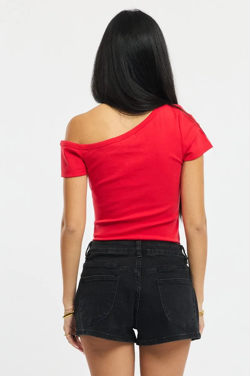 Denim Mini Shorts Low Rise Outpocket sold by Ally Fashion product image thumbnail 5