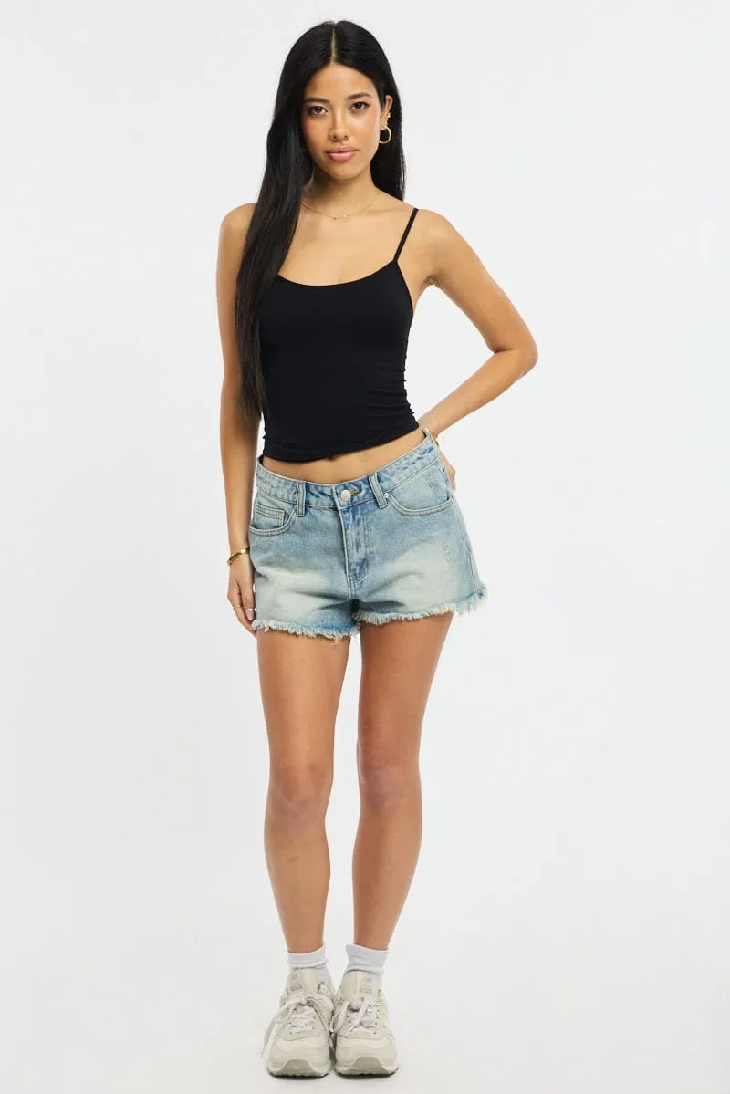 Black Singlet Top Seamless sold by Ally Fashion product image thumbnail 2