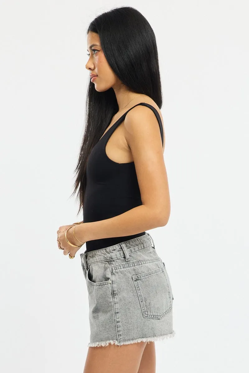 Denim Relaxed Shorts Low Rise sold by Ally Fashion product image thumbnail 4