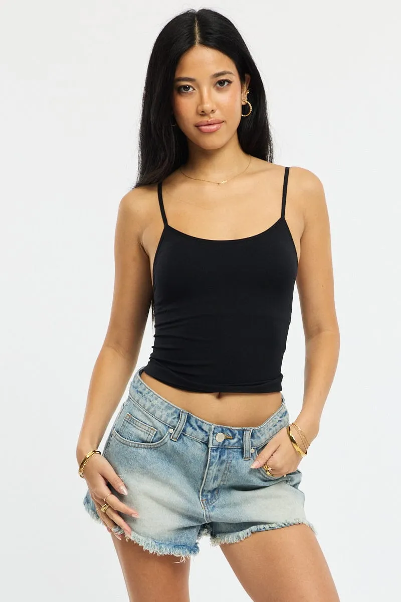 Denim Relaxed Shorts Low Rise sold by Ally Fashion