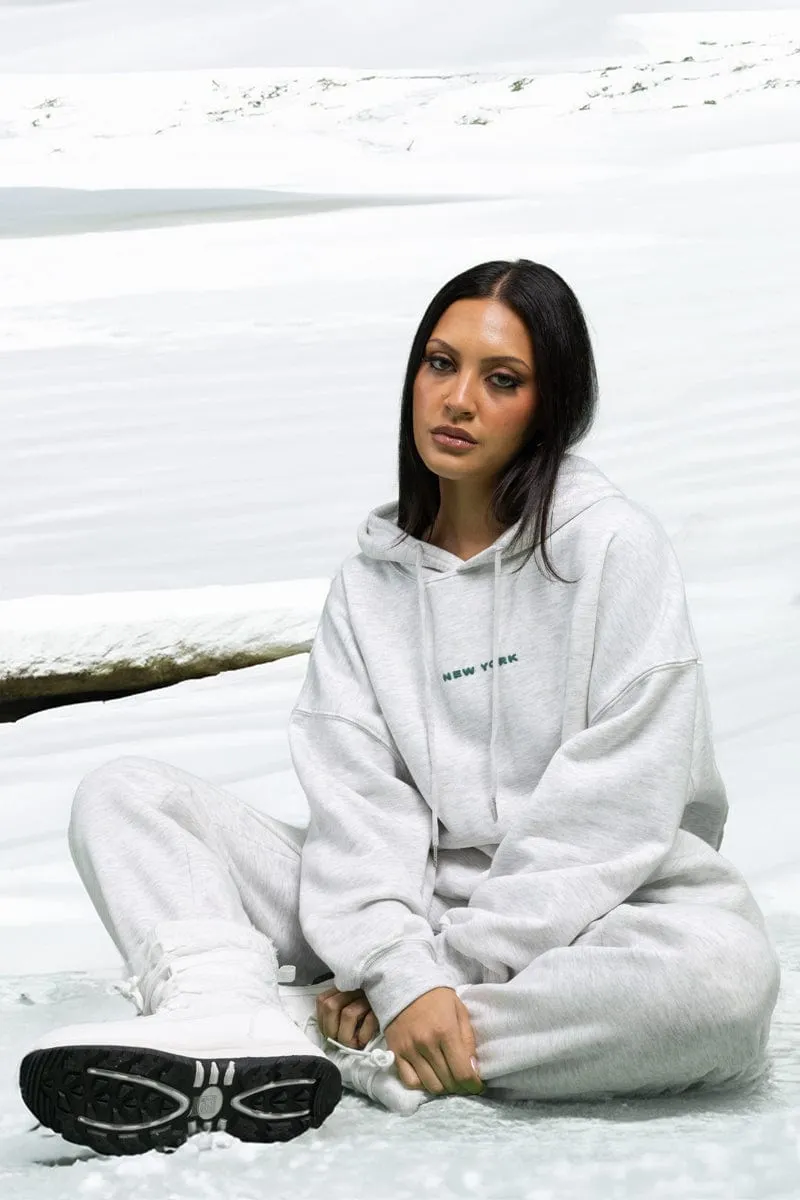 Grey Graphic Hoodie Long Sleeve sold by Ally Fashion