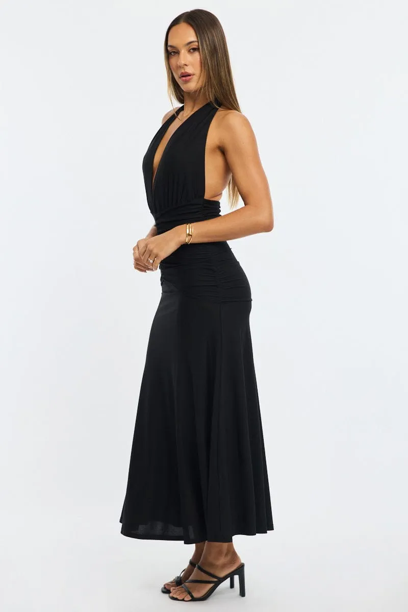 Black Halter Neck Dress sold by Ally Fashion product image thumbnail 3