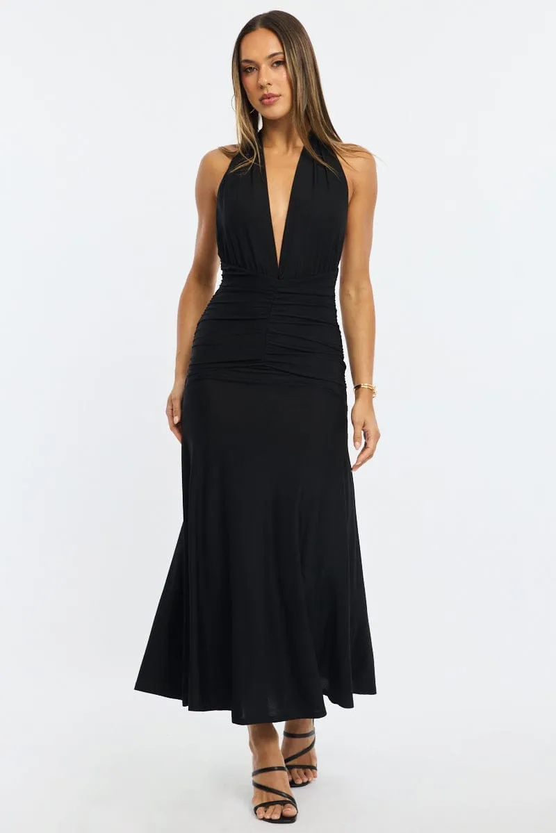 Black Halter Neck Dress sold by Ally Fashion
