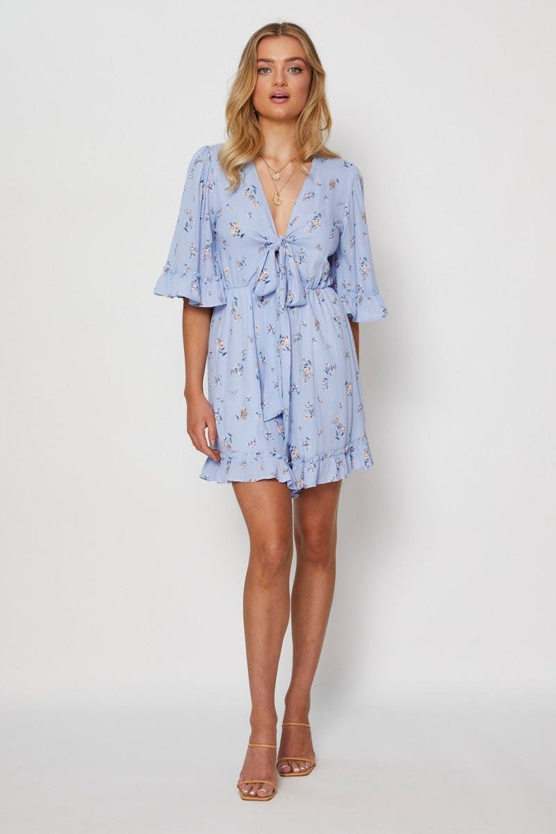 Print Playsuit Short Sleeve sold by Ally Fashion product image thumbnail 2
