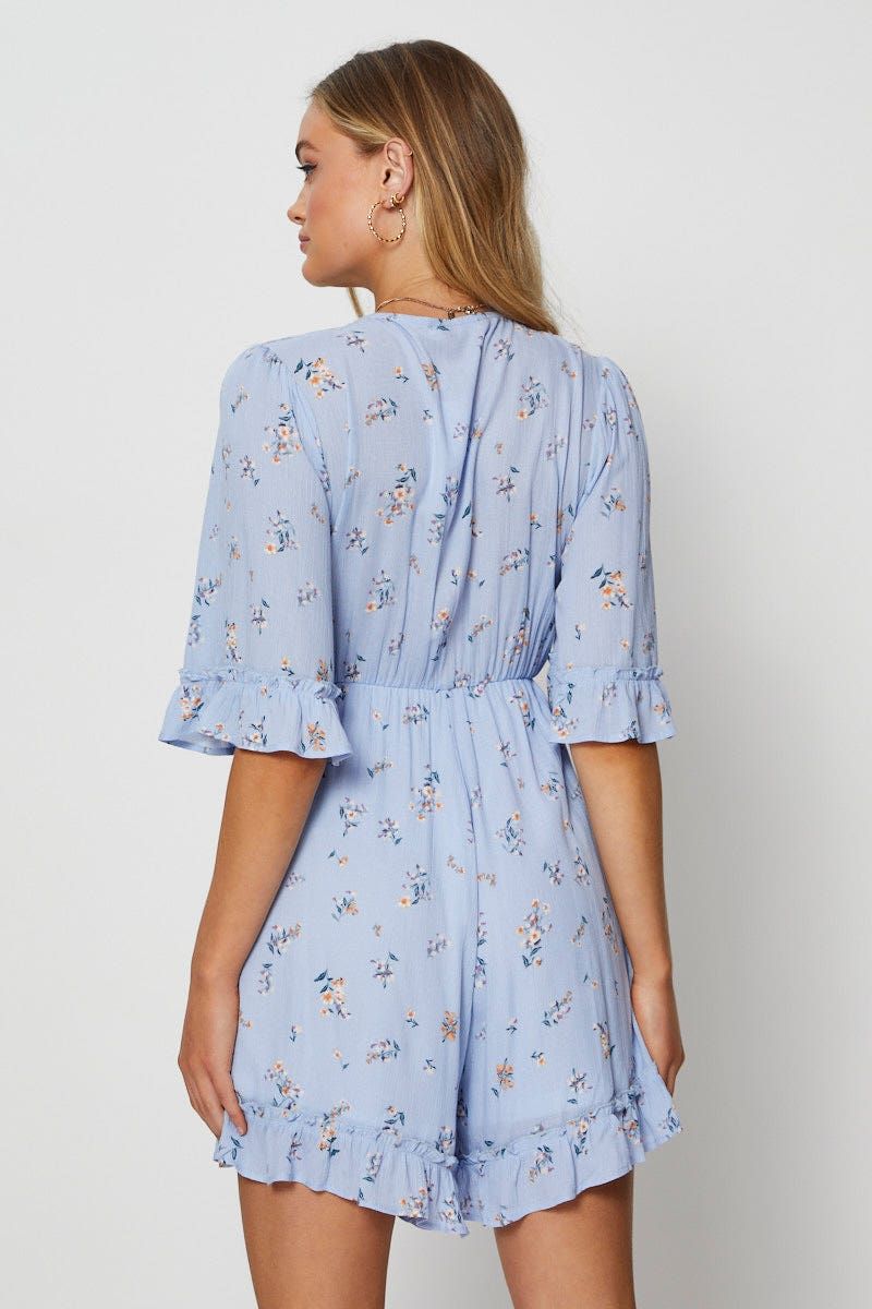 Print Playsuit Short Sleeve sold by Ally Fashion product image thumbnail 5