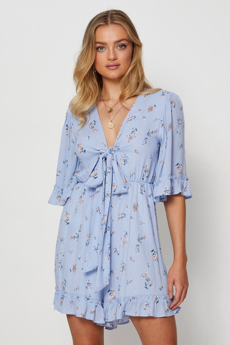 Print Playsuit Short Sleeve sold by Ally Fashion product image thumbnail 3
