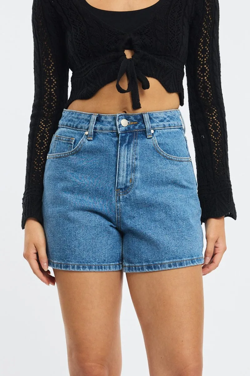 Denim Relaxed Short Mid Rise sold by Ally Fashion product image thumbnail 2