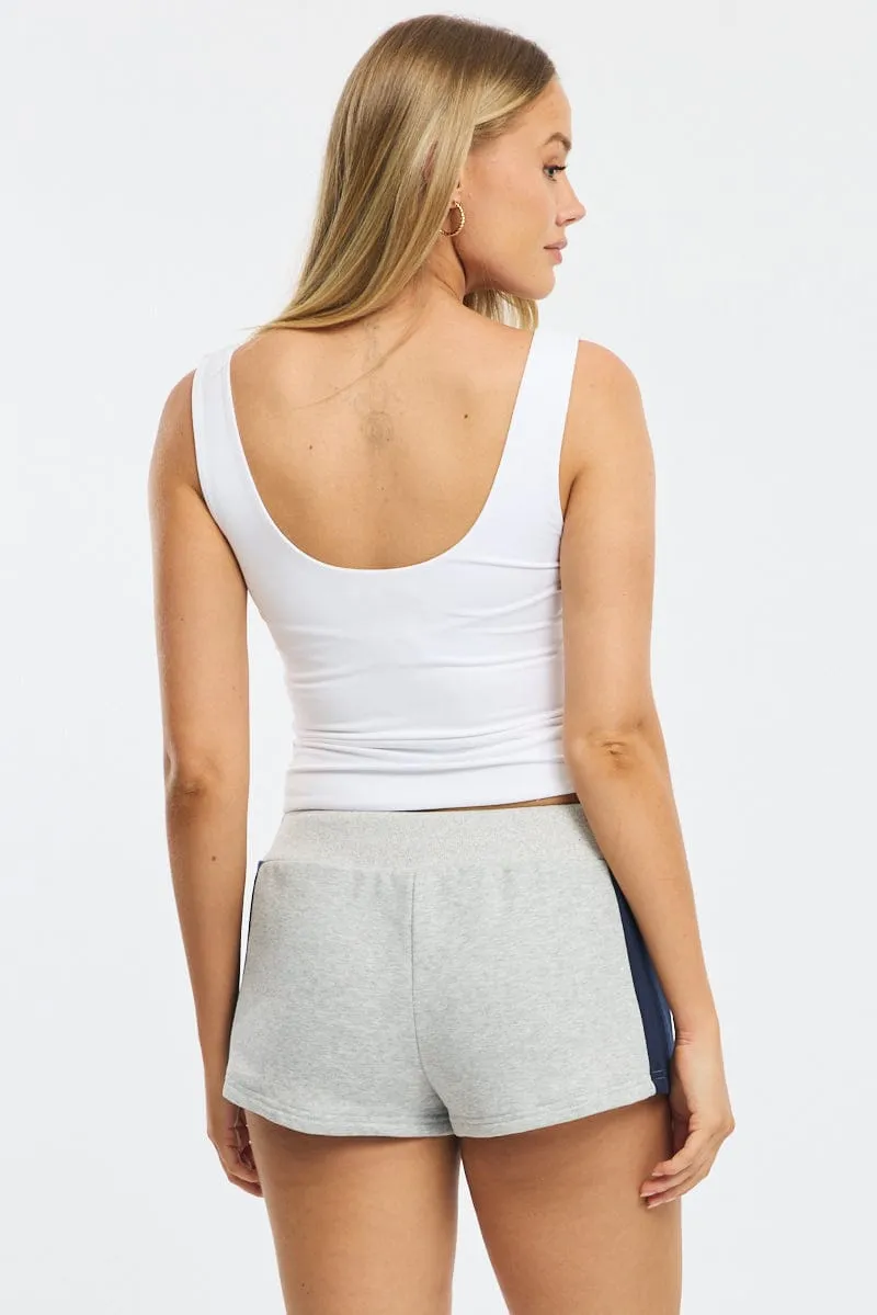 Grey Track Shorts Colour Block sold by Ally Fashion product image thumbnail 5