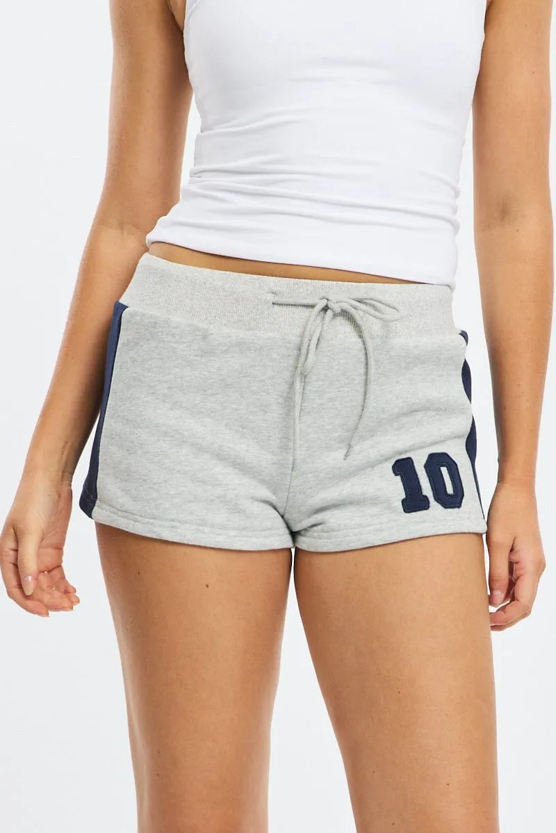 Grey Track Shorts Colour Block sold by Ally Fashion product image thumbnail 2
