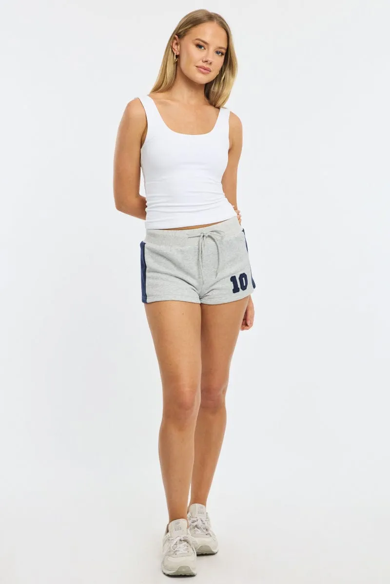 Grey Track Shorts Colour Block sold by Ally Fashion product image thumbnail 3