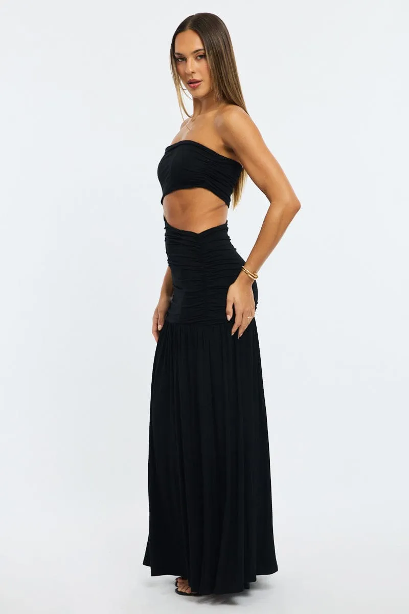 Black Maxi Dress Cut Out sold by Ally Fashion product image thumbnail 3