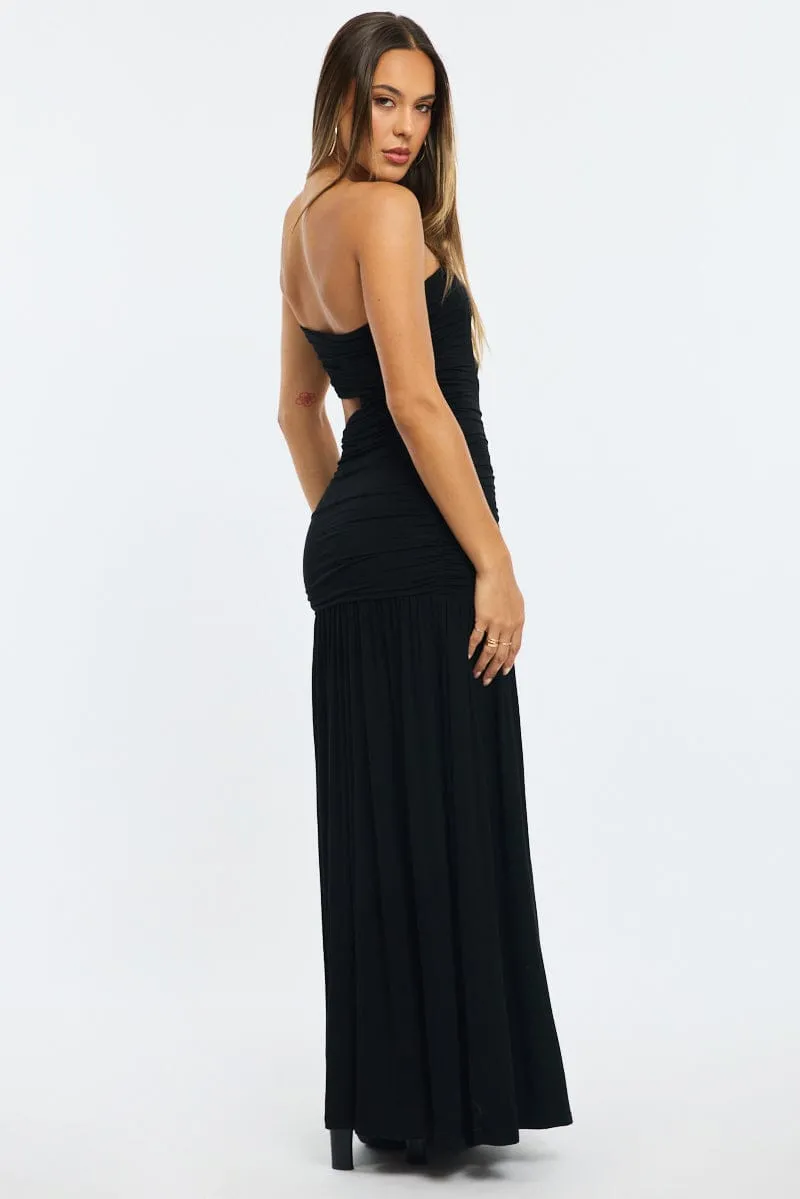 Black Maxi Dress Cut Out sold by Ally Fashion product image thumbnail 4