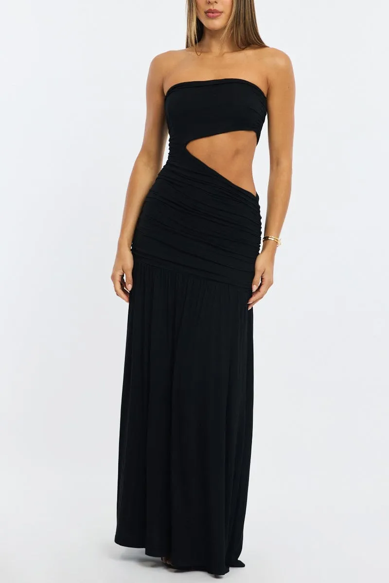Black Maxi Dress Cut Out sold by Ally Fashion product image thumbnail 5