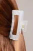 Blue Large Rectangle Claw Clip Frosted sold by Ally Fashion