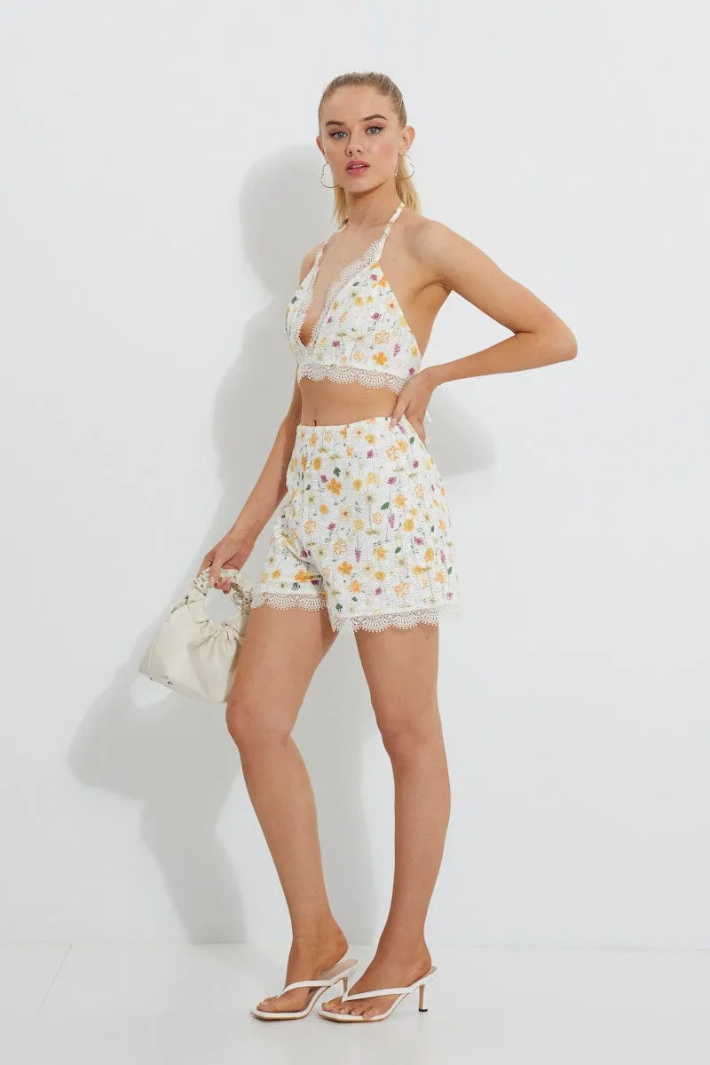 Print Broderie Crochet Bralette sold by Ally Fashion product image thumbnail 4