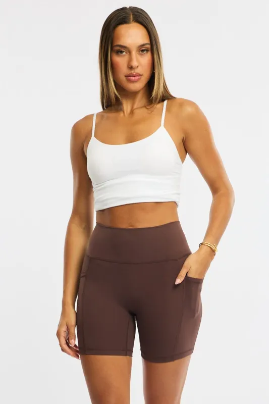 Brown Bike Short sold by Ally Fashion