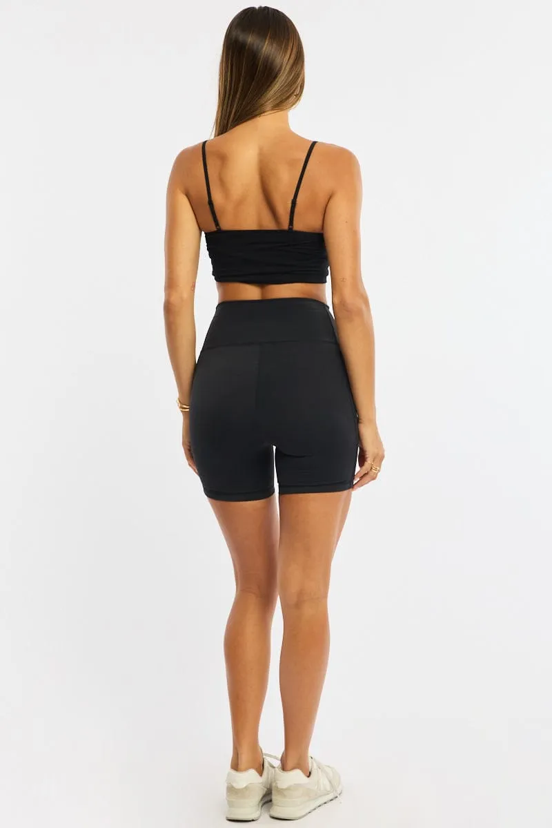 Black Bike Short sold by Ally Fashion product image thumbnail 5