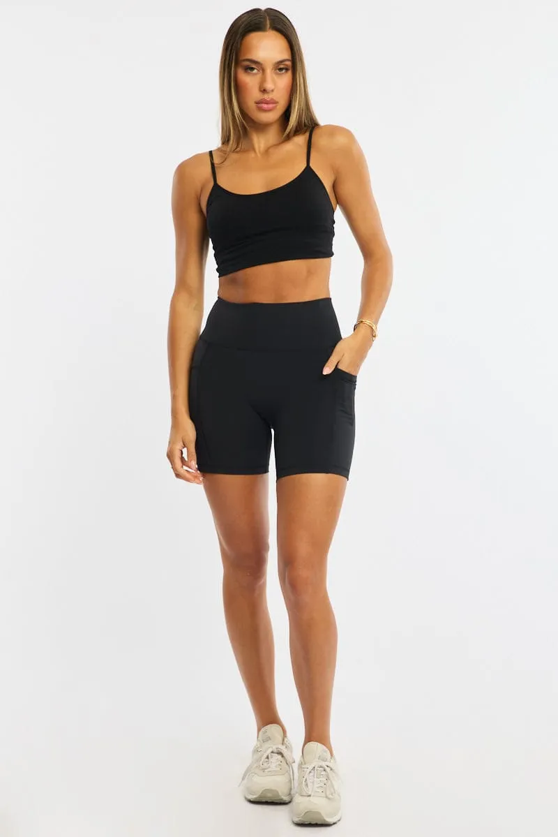 Black Bike Short sold by Ally Fashion product image thumbnail 3