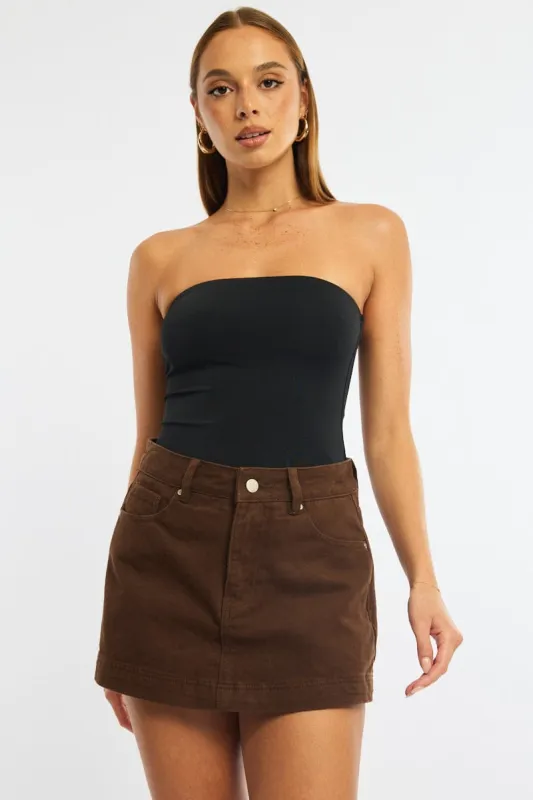 Brown Skorts Skirt High Rise sold by Ally Fashion